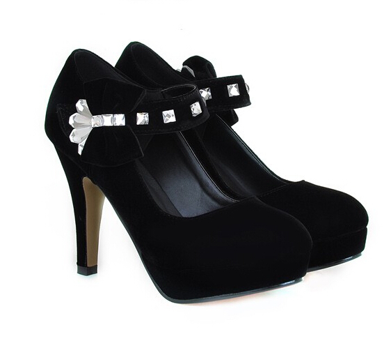 diamond bow heels
