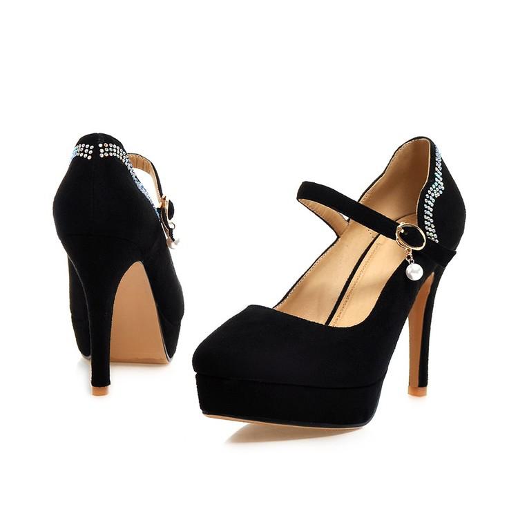 Women's Pure Color Pointed Toe Platform Pump Sandals on Luulla