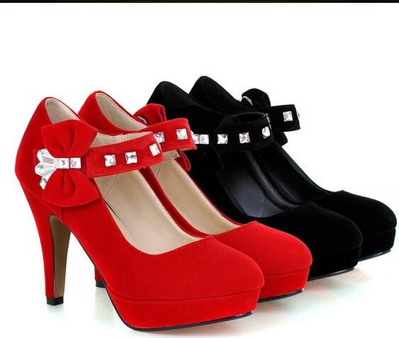 diamond bow heels